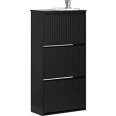 FSR165-H-SCH Flip Drawers Cabinet Black