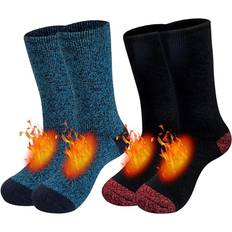 HKHBJS Thermal Socks For Men Thick Heated Socks Winter Cold Weather Warm Socks Multicoloured One