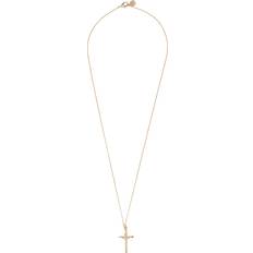 Chained & Able Mini Crucifix Gold-tone Chain Necklace