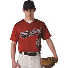 Alleson Athletic Alleson Athletic B01385003 Dura Light Mesh Baseball Jersey, White