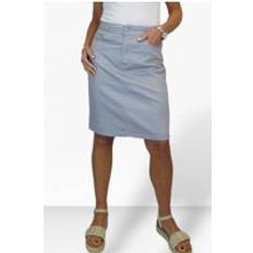 Grey Skirts Paulo Due Stretch Chino Knee Length Pencil Skirt Grey