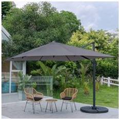 Living and Home Large Square Canopy Rotating Outdoor Cantilever Parasol with