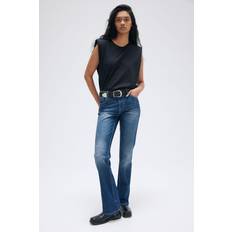 H&M Jeans H&M Damen Bootcut Regular Jeans Blau