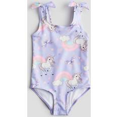 H&M Swimwear H&M Girls Purple Patterned swimsuit 8-10Y