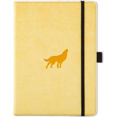Dingbats A5 Wildlife Wolf Cream Plain Notebook
