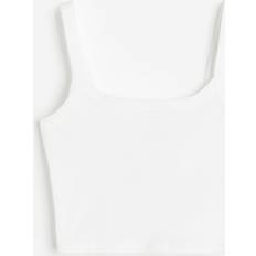 H&M & Crop Tank Top White