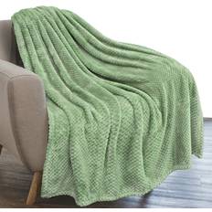 PAVILIA Sage Green Throw Blanket Blankets