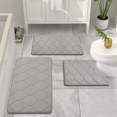 Hokku Designs Memory Foam Bathroom Rugs, Ultra Soft &