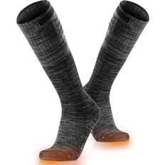 Ororo Heated Socks for Men Women, Rechargeable Electric Socks for Cold FeetGrey,S