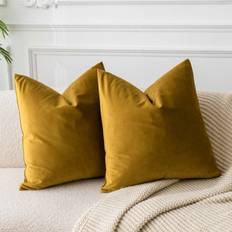 JUSPURBET JUSPURBET Mustard Cushion Cover Yellow