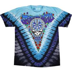 Liquid Blue unisex adult Grateful Dead Midnight Hour Tie Dye Short Sleeve T-shirt T Shirt, Tie Dye