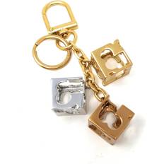 Tory Burch Keychains Tory Burch Women's Logo Cubes Key Ring Fob Chain