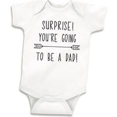 Bump and Beyond Designs Bump and Beyond Designs New Dad Suprise Pregnancy Announcement Newborn Bodysuit 0-3 Months, White