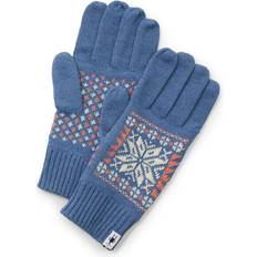 Smartwool Women Gloves & Mittens Smartwool Fairisle Snowflake Glove Merino Winter Gloves For Men and Women, Blue Horizon Heather, One