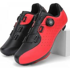 Cycling Shoes Popvcly 1Pair Dual Swivel Buckle Speed Bike Shoes Mountain Bike Flat Bike Sneakers Route Road Cleat Racing Shoes