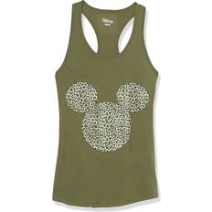 Tank Tops Disney Classic Animal Ears Women's Fast Fashion Racerback Tank Top, Military Green