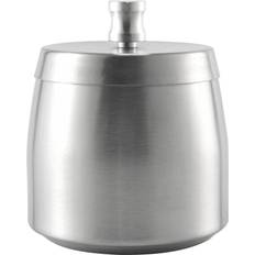 Ashtrays Melitt Ashtray Stainless Steel With Lid Heavy Ashtray Storm-wind Non-ip For Outside And Inside Silver