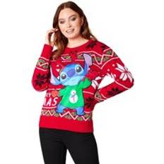 Christmas Jumpers Disney Christmas Jumper Crew Neck Red