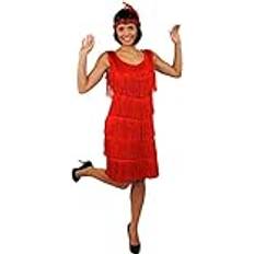 I Love Fancy Dress lfd4576 X Deluxe Damen 1920er Flapper Kleid mit passendem Kopfschmuck X-Large