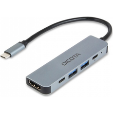 Dicota Docking Stations Dicota USB-C 5-in-1 Video Hub 4K PD 100W D32060