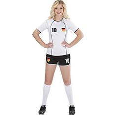 Widmann Fussballspielerin deutschland fußballtrikot fußball outfit trikot gr. neu Schwarz