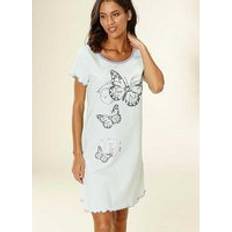 Green Nightgowns Vivance Vivance Dreams Butterfly Print Nightgown Mint