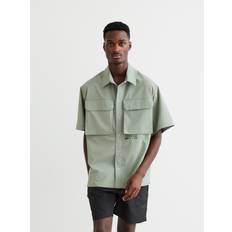 Woodbird Herr Skjortor Woodbird WBBanks Rib-Tech Shirt - Grön