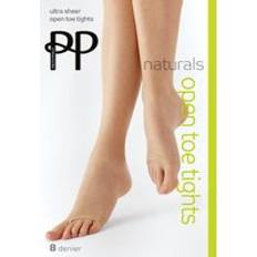 Black Tights Pretty Polly Naturals Denier Open Toe Tights Nude