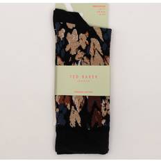 Ted Baker Clothing Ted Baker SOKKAAA Black Floral Pattern Men's Crew Socks