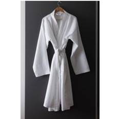 One Size Sleepwear Victoria London Supreme Waffle 220gsm Bathrobe Dressing Gown Hotel Quality White One