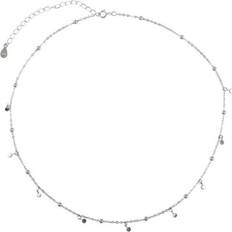 Multicoloured Necklaces Keshen 2PCS Copper Round Bead Discs Clavicle Chain Choker Necklace for Women Party Necklace Multicoloured