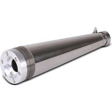 Exhaust Systems Craftride Endschalldämpfer kompatibel mit Chopper Custombike Auspuff Rim Edelstahl CB6780 schwarz-schwarz
