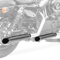 Exhaust Systems Craftride Set TO1 2x Endschalldämpfer Turn Out kompatibel mit Ducati Scrambler 1100 Special schwarz-schwarz