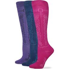 Wrangler Socks Wrangler Cowgirl Boot Socks, Assorted, Med W 6-9 Pair
