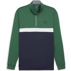 Puma Colorblock 2024 Herre Pullover Vine-Deep Navy