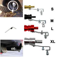 Exhaust Systems Eranpo Blue, L Car Turbo Sound Muffler Exhaust Pipe Blow-off Vale Simulator Whistle