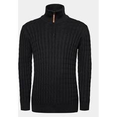 Indicode Pullover Rufus 35-026 Schwarz Regular Fit