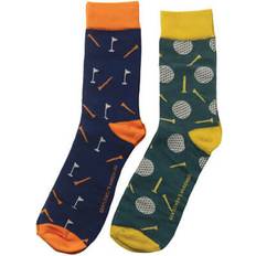 Golf Socks Gentlemen's Hardware Cotton Socks Set of 2 Golf