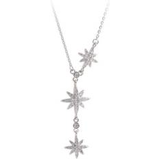 ChaoChuang Copper Charm Necklace Creative Elegant Stars Clavicle Chain Jewelry for Women Gifts