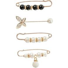 Brooches Shpwfbe Office Supplies Office&Craft&Stationery Change Diamond Pearl Pin Buckle Brooch Waist Brooch Temperament Artscr Fashion Pin