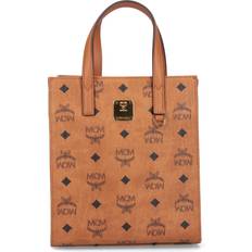 Mini Aren Tote Bag In Visetos - Brown