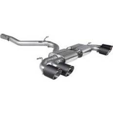 Exhaust Systems Scorpion Non-Resonated 3.15" GPF Back Exhaust System Non-Valved" 4x 114mm Round Ascari Fibre Tailpipes