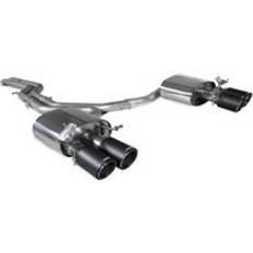 Exhaust Systems Scorpion Non-Resonated 2.5" Half Exhaust System Valved" 4x 100mm Round Ascari Fibre Tailpipes