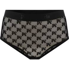 Palm Angels Dame Underbukser Palm Angels Monogram Blonde Brazilian Slip Undertøj - Sort