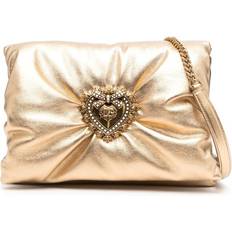 Clutches Dolce & Gabbana medium Devotion Soft foiled clutch women Calf Leather One Size Gold