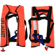 Swim & Water Sports XYTGOGO Orange Automatic Life Jacket Adult 150N Buoyancy Aid Vest