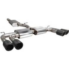 Exhaust Systems Scorpion Resonated 3.15" GPF Back Exhaust System Non-Valved" 4x 100mm Round Ascari Fibre Tailpipes