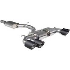 Exhaust Systems Scorpion Resonated 3.15" GPF Back Exhaust System Non-Valved" 4x 114mm Round Ascari Fibre Tailpipes