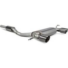 Exhaust Systems Scorpion 2.75" Cat Back Exhaust System" 2x 100mm Round Daytona Polished Tailpipes