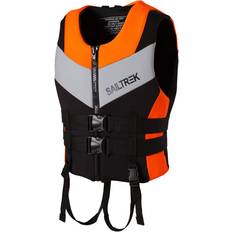 Swim & Water Sports Flemye Orange, XXL75-90KG Neoprene Life Jacket Adult Life Vest Water Sports Fishing Vest Kayaking Boating Swimming